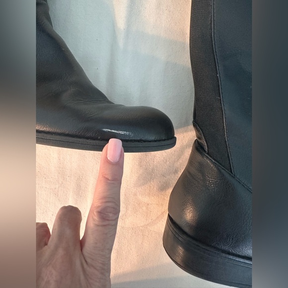 Life Stride Black Zip Up Boots w/Silver Bit On Side Sz 8 Equestrian Style Preppy - Picture 3 of 11